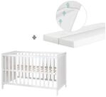 roba&reg; Beistellbett taupe oder wei&szlig;, Gitterbett inkl. Matratze und Lattenrost,...