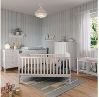 VitaliSpa&reg; Babybett Ajaton, Wei&szlig;, 144.4 x 83 cm, 1-tlg.