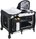 COSTWAY Baby-Reisebett, 1-tlg., faltbares Babybett mit Wickeltisch, Babywiege &