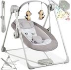 tectake Babyschaukel klappbare elektrische Schaukel mit Timer und 5