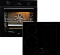 BEKO Backofen-Set Elbe, mit 1-fach-Teleskopauszug, Hydrolyse, Mit AirFry knusprig