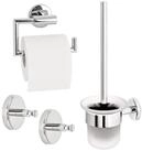 bremermann Toilettenpapierhalter Bad-Serie LUCENTE - Badezimmer Set 3tlg.,...