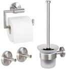 bremermann Toilettenpapierhalter Bad-Serie PIAZZA - Badezimmer Set 3tlg.,...
