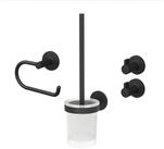 Lenz Badaccessoire-Set HYGGE, 4-teilig, Set mit runden Handtuchhaken