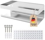Intirilife Duschablage, Selbstklebendes Duschregal in Silber 1-tlg.,...