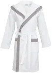 Carl Ross Unisex-Bademantel 40310, Midil&auml;nge, Frottier, Kapuze, G&uuml;rtel, Midil&auml;nge