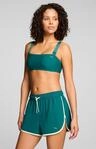 PUMA Badeshorts PUMA SWIM WOMEN WOVEN SHORTS gr&uuml;n L