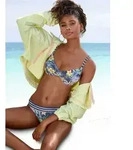 Venice Beach B&uuml;gel-Bikini-Top Summer, mit Doppeltr&auml;gern blau 38