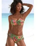 LASCANA Bikini-Hose Malia mit seitlicher Raffung mit tropischem Print