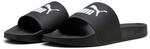 Badesandale PUMA "LEADCAT 20 FLEX", Gr. 46, schwarz (puma schwarz, puma wei&szlig;),