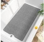 LuxusKollektion Badematte Badewannenmatte Rutschfest Grau 101 x 51 cm Rechteckig