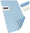 LuxusKollektion Badematte Badewannenmatte Rutschfest TPE BPAfrei Blau 75 x 43 cm