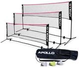 Apollo Badmintonnetz Badminton und Volleyball Netz, 300 cm, 400 cm, 500 cm,