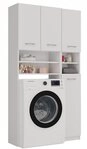 MAGOWA Waschmaschinenumbauschrank Badezimmer-Schrank-Set &ndash; S&auml;ulenregal +
