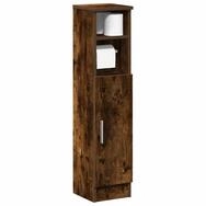 vidaXL Badm&ouml;bel-Set vidaXL Badezimmerschrank mit Rollenhalter R&auml;uchereiche