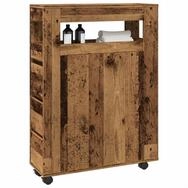 vidaXL Aktenschrank NA Aktenschrank mit Rollen Altholz-Optik 65x90 cm...