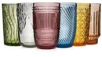 S&Auml;NGER Gl&auml;ser-Set Bunt, 6-tlg., Glas, 6er Set Trinkgl&auml;ser Faro,