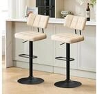 LuxusKollektion Barhocker Barhocker h&ouml;henverstellbar PU Leder 360 Drehstuhl 2...