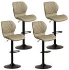 LuxusKollektion Barhocker Barhocker Lehne 360Grad H&ouml;henverstellbar PU...