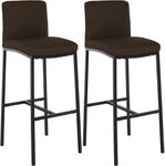 CLP Barhocker Freeport (Set, 2er), mit Vierfu&szlig;gestell und R&uuml;ckenlehne