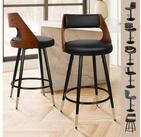 LuxusKollektion Barhocker Barhocker Set 2 schwenkbar 65cm Sitzh&ouml;he PU Mogan...
