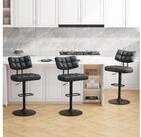 LuxusKollektion Barhocker Barhocker h&ouml;henverstellbar PULeder Drehstuhl schwarz...