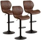 LuxusKollektion Barhocker Barhocker Lehne 360 drehbar h&ouml;henverstellbar PU...