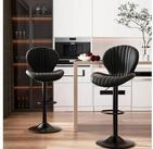 LuxusKollektion Barhocker Barhocker H&ouml;henverstellbar Lehne Fu&szlig;st&uuml;tze Drehbar...