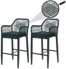 MCW Barhocker MCW-P91 (2 St), Stabiles Stahl-Gestell, Hohe Stoffqualit&auml;t 180...