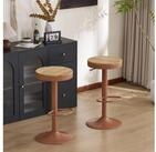 LuxusKollektion Barhocker Barhocker 2er Set Holz Metall h&ouml;henverstellbar...