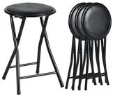 LuxusKollektion Barhocker Klapphocker 4er Set Polsterung Schwarz 4 Barhocker