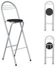 LuxusKollektion Barhocker Barhocker Klappbar Lehne Sitzh&ouml;he 75cm 1 Barhocker...