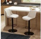 LuxusKollektion Barhocker Barhocker drehbar h&ouml;henverstellbar Lehne PU Leder...