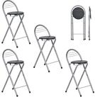 LuxusKollektion Barhocker Barhocker Klappbar 4er Set Tragbar 4 Barhocker...