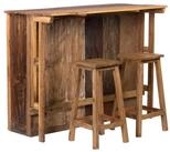 DESIGN DELIGHTS Barschrank BARSCHRANK "ARUBA", 140x110 cm (BxH), Holz Minibar...