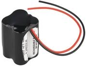 AccuCell Notleuchtenakku NiMH 4,8V 2100mAh F2x2 A mit 200mm Kabel Akku 2100 mAh...