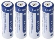 XTAR 4x AA 1,5V 3300mWh typisch 2000mAh Lithium Ionen Akku wiederaufladbar Akku...