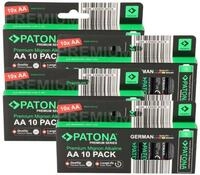 Patona PATONA Premium 40x AA Batterien (4x10er) Pack 1,5V Alkaline Batterie