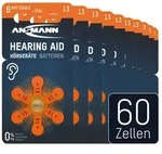 ANSMANN AG H&ouml;rger&auml;tebatterien Typ 13 orange, 60 St&uuml;ck Knopfzelle