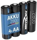 ANSMANN AG Akku Mignon AA, min. 2650 mAh 1,2V, 4 St&uuml;ck, hohe Kapazit&auml;t Akku...