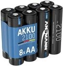ANSMANN AG Akku Mignon AA, 2100 mAh 1,2V, 8 St&uuml;ck, geringe Selbstentladung...