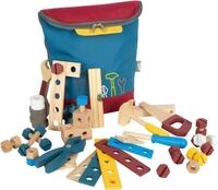 Small Foot Spielwerkzeugtasche Werkzeugrucksack Workshop, (Set, 52-tlg), mit