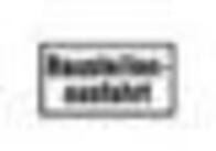 Hinweisschild Zusatzschild 1007-33, 231x420mm Baustellenausfahrt...