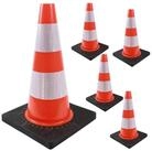 TRUTZHOLM Pylonen 5x Verkehrskegel Leitkegel mit Reflektionsstreifen 45 cm...