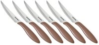 Tescoma Steakmesser Steakmesser PRESTO 12 cm, 6 St., braun