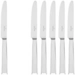 Tafelmesser VILLEROY & BOCH "Tafelmesser Victor 228 mm 6er Set silber", silber,