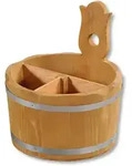 Kesper Besteckkasten Deko-Halter f&uuml;r Besteck, Servietten, &Oslash; 17 cm, Kesper