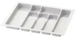 sossai&reg; Besteckeinsatz Besteckkasten f&uuml;r Schubladen 30-90cm in Wei&szlig;,...