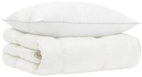 vidaXL Bett G&auml;nsedaunen-Bettdecken-Set 90% FULDA 2 stk. 150 x 200 cm Wei&szlig;...