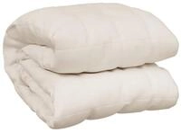 vidaXL Einziehdecke 150 x 200 cm Gewichtsdecke Hellcreme 150x200 cm 7 kg Stoff